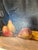 1930s Antique a Fruit Still Life Oil Painting With Antique Carved Wood Frame For Sale - Image 5 of 10
