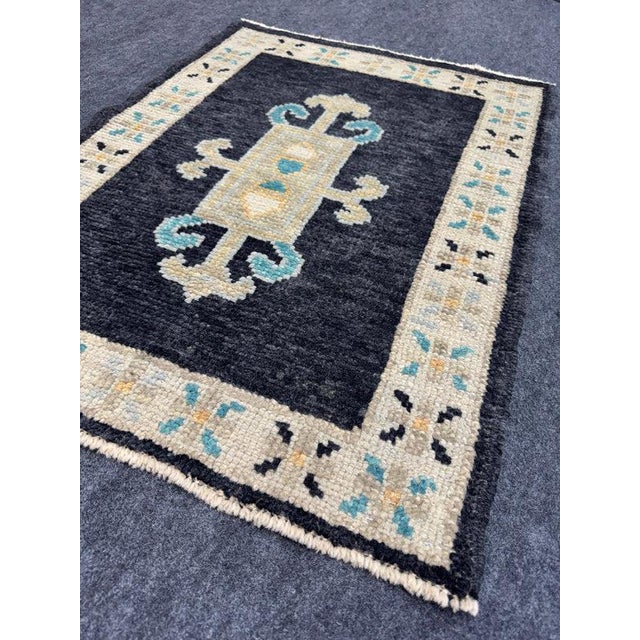 Turkish Oushak Rug 2'4" x 3'1" For Sale - Image 4 of 6