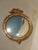 Antique Federal 13 Colonies Eagle Bullseye Convex Gold Wall Mantle Mirror #2 For Sale - Image 4 of 11