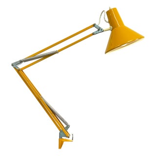 Yellow Architect Lamp from HCF Denmark, 1970s For Sale