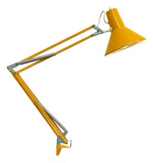 Yellow Architect Lamp from HCF Denmark, 1970s