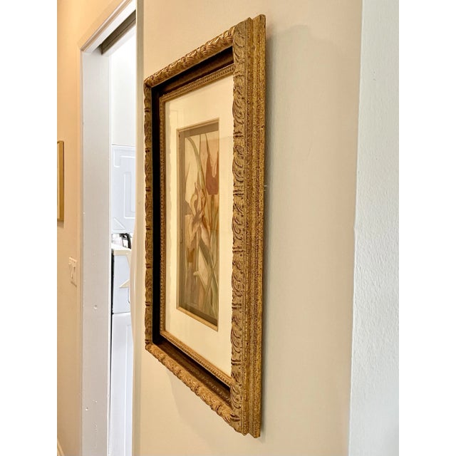 "Spring Flowers" Original Framed & Matted Mixed Media Painting For Sale - Image 9 of 12