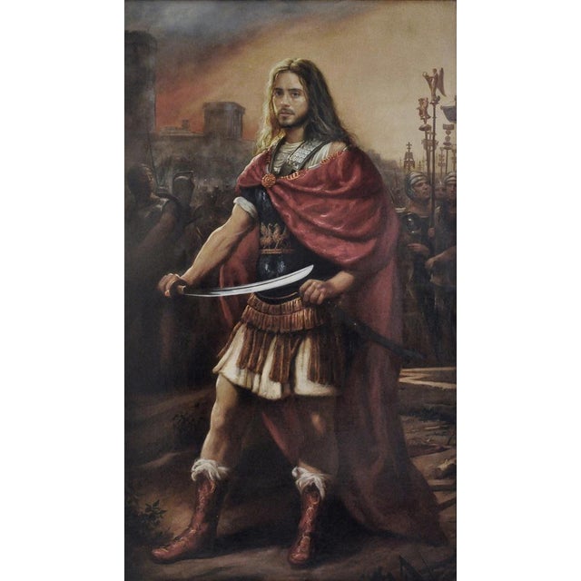 Maxmilian Ciccone, Alexander the Great, Oil, Framed For Sale - Image 7 of 7