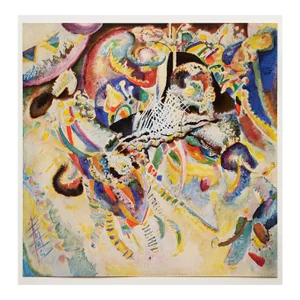 1960 After Wassily Kandinsky "Fugue", Vintage First Edition Full-Color Print