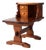 Vintage Pine Gallery End Table With Drawers For Sale