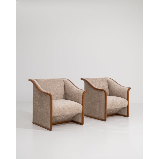 Mid 20th Century Pair Of Art Deco Style Armchairs For Sale - Image 16 of 16