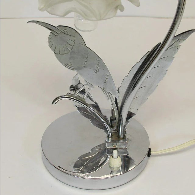 Art Deco French Table Lamp, 1930s, in Very Good conditions. Designed 1920 to 1949 European Plug (up to 250V).The wiring of...