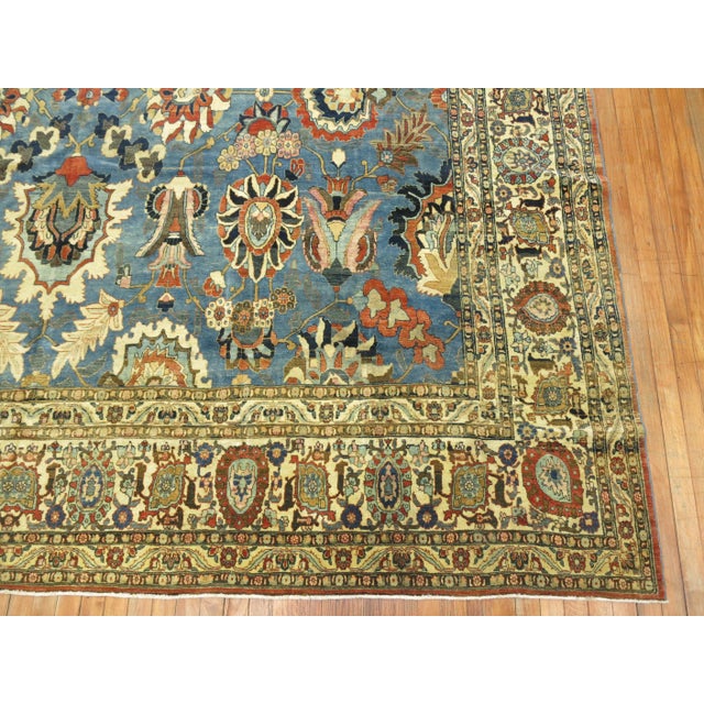 Textile Zabihi Collection Antique Persian Tabriz Carpet For Sale - Image 7 of 18