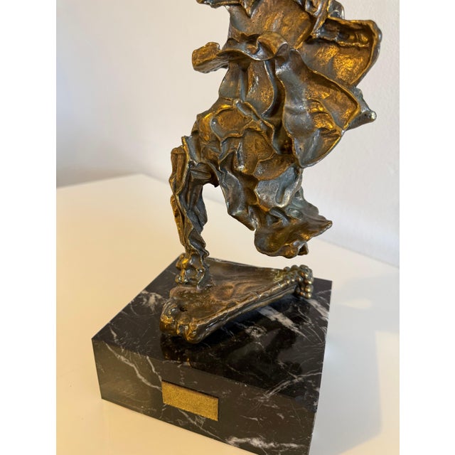Salvador Dalí­, Large Original Surrealist Bronze Marble Sculpture Alma Del Quijote Salvador Dali For Sale - Image 4 of 18