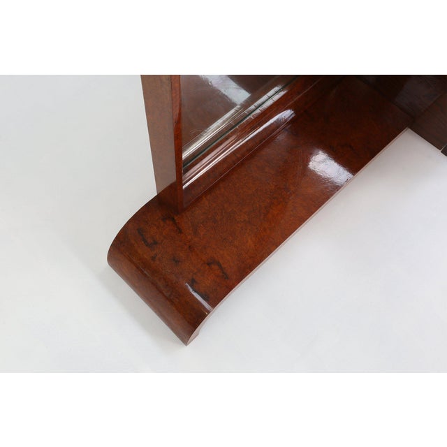 Art Deco Dressing Mirror in Walnut Veneer by De Coene, 1930s For Sale - Image 9 of 15