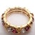 Tiffany & Co Schlumberger Gold Platinum 16 Stone Diamond Ruby Band Ring, Size 5 For Sale - Image 12 of 14