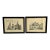1887 Framed German Architectural Drawings - a Pair For Sale