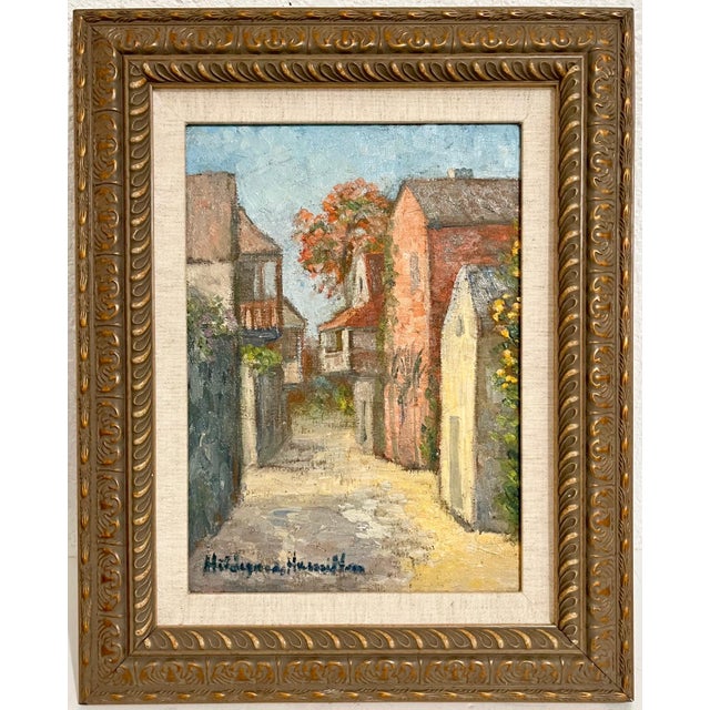 Hildegarde Hamilton, Impressionist Oil Painting Dominican Landscape Scene Hildegarde Hamilton, Mid-20th Century For Sale