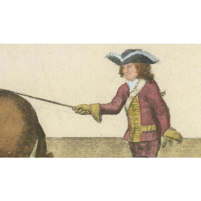 William Cavendish, Levade Horse Training, 1700s, Engraving For Sale - Image 5 of 12