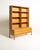 Oak bookcase composed of an upper module with adjustable shelves and a separate base with four large drawers. Scandinavian...
