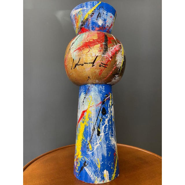 Metal Vase by Silvio Formichetti, 2000s For Sale - Image 6 of 10