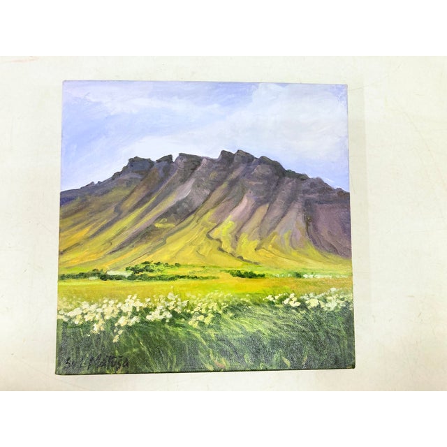 Svetlana Matusa-Lana, Iceland, Esja in Summer, 2011, Oil on Canvas For Sale - Image 12 of 12