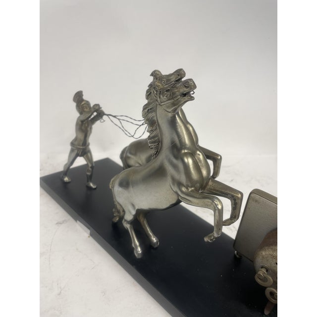 Vintage Liberty Clock with Roman Sculpture, 1920s For Sale - Image 9 of 11