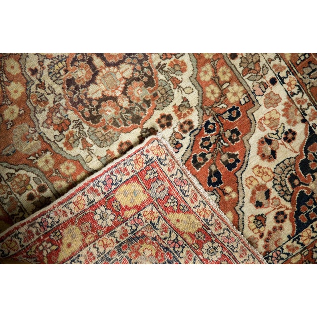 Red Antique Haji Jalili Tabriz Rug - 2'8" x 3'9" For Sale - Image 8 of 10