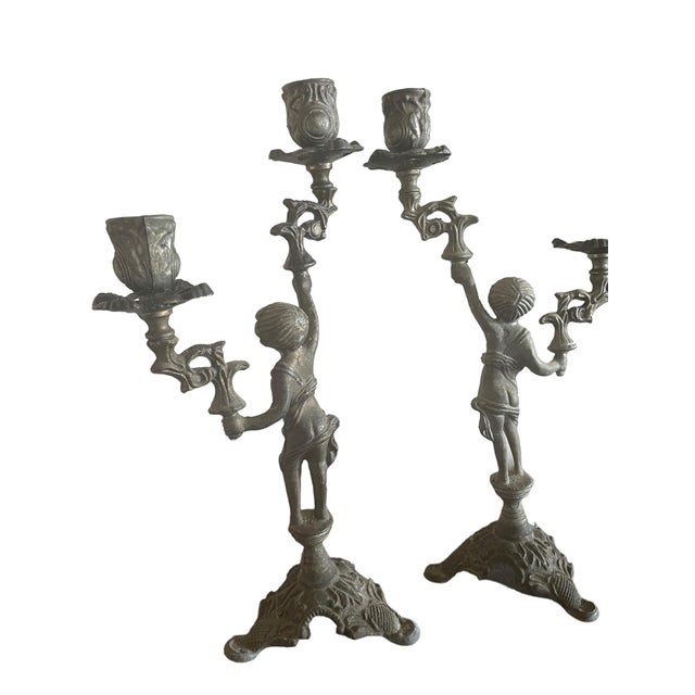 Early 20th Century French Candlesticks - a Pair For Sale - Image 10 of 11