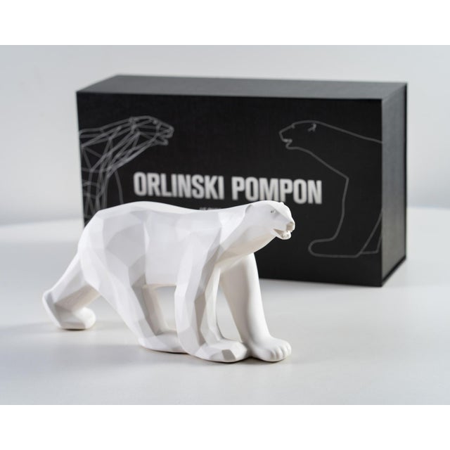White Pompon Bear from Richard Orlinski For Sale - Image 3 of 4