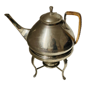 1920s Austrian Art Nouveau Tea Kettle With Stand