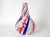 Marked Italian Blown Murano Decorative Vase Swirls of Red, White & Blue Color For Sale - Image 13 of 13