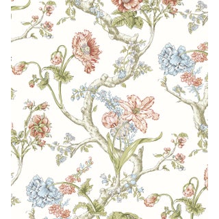 The House of Scalamandre Andrew Jackson Floral Wallcovering, Countryside For Sale