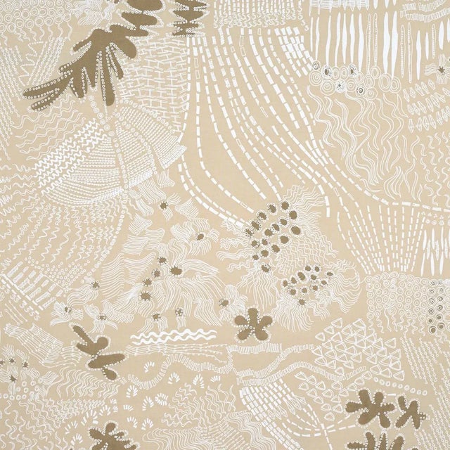 Schumacher Schumacher X Clements Ribeiro Haven Fabric in Light Neutral For Sale - Image 4 of 4