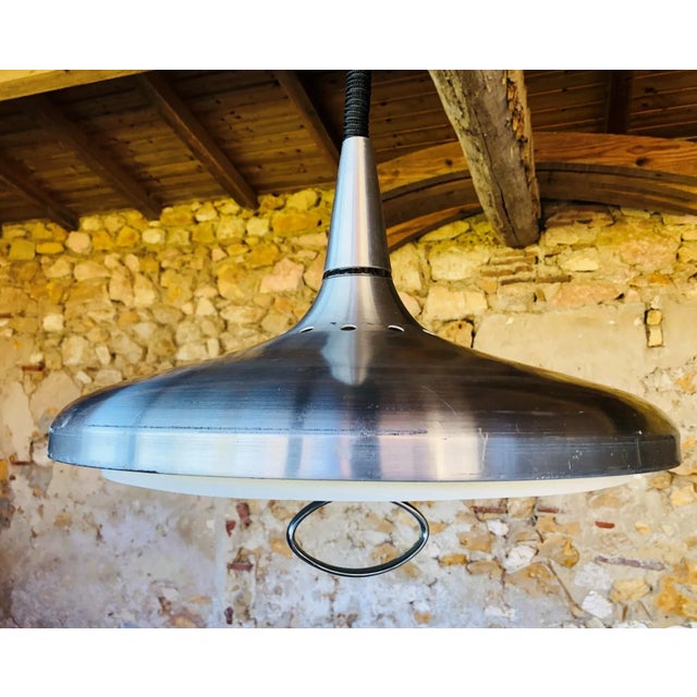 Vintage Space-Age Rise and Fall Pendant Light, 1970s For Sale - Image 11 of 18