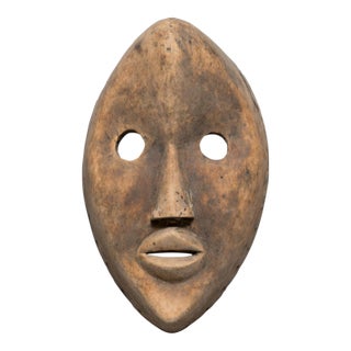Antique African Hand Carved Tribal Passport Mask For Sale