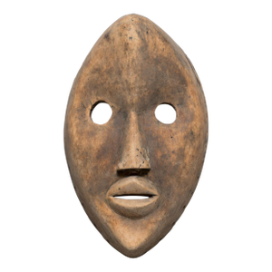Antique African Hand Carved Tribal Passport Mask