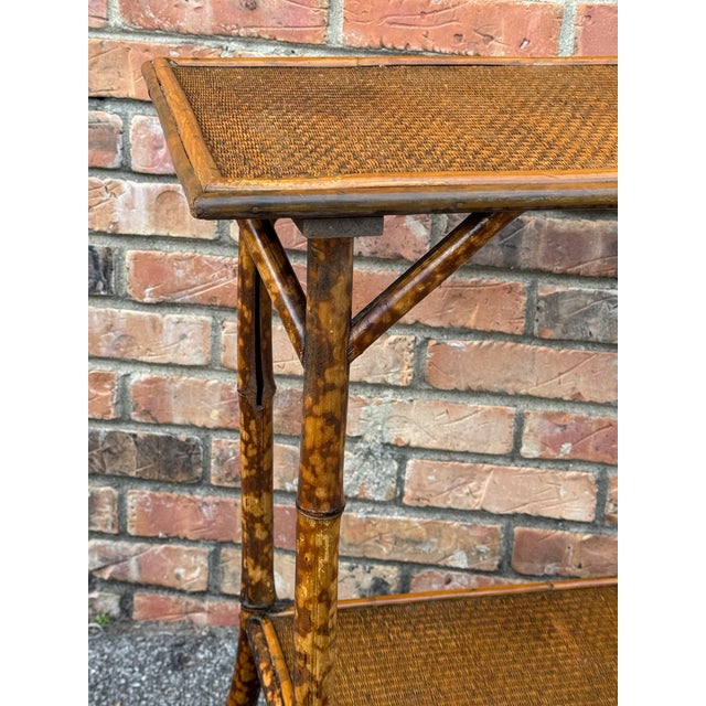 Rustic 19th Century Bamboo Side Table For Sale - Image 3 of 8