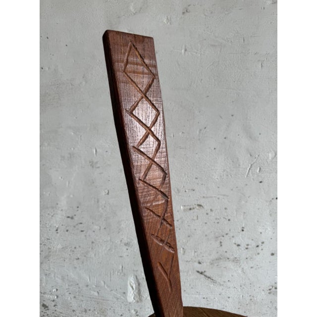 Brown Set of Brutalist Stools For Sale - Image 8 of 13