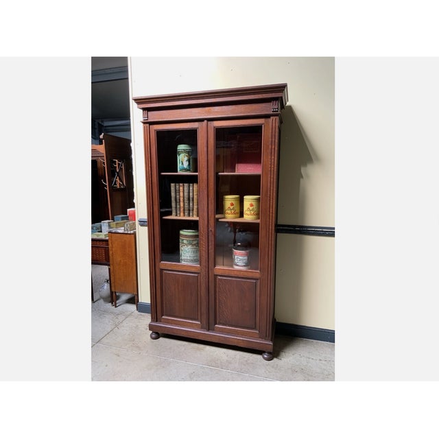 1910s Antique Art Nouveau Bookcase, 1915 For Sale - Image 5 of 9
