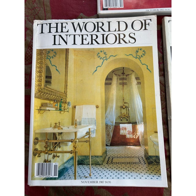 English Lot of 3 Vintage World of Interiors For Sale - Image 3 of 8
