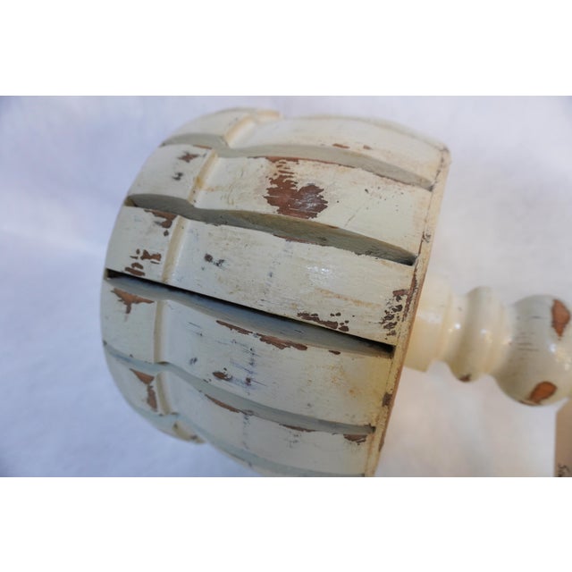 Vintage Painted Pedestal Plant Stand For Sale In Los Angeles - Image 6 of 10