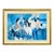 Large Vintage Framed Figurative Wall Art | Four Women at a Café | 59" X 40", C. 1970's For Sale