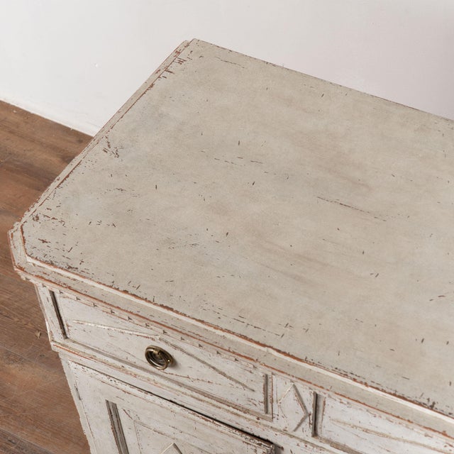 Mid 19th Century 19th Century Swedish White Painted Pine Sideboard Buffet For Sale - Image 5 of 15