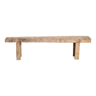 Early 20th Century French Wood Bench For Sale