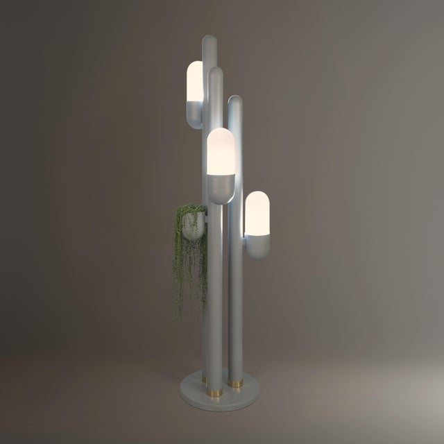 Contemporary Cactus Floor Lamp by Creativemary For Sale - Image 3 of 14
