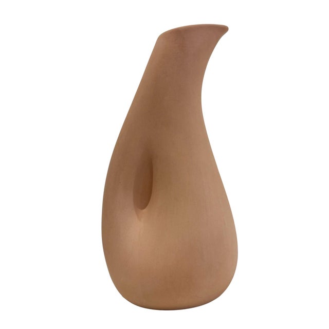 Italian 1970s Italian Elsa Peretti for Tiffany & Co Italian Terracotta Teardrop Carafe For Sale - Image 3 of 8