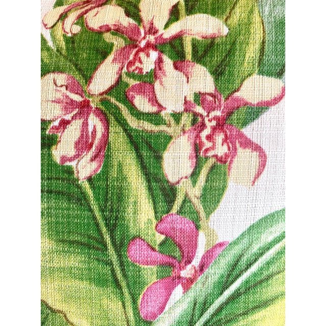 Stunning oversized think tropical themed pillows Beautiful orchids Use it either in or outdoors Designed and manufactured...