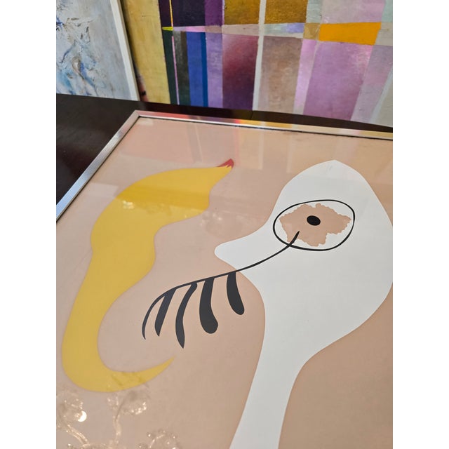 Printmaking Materials 1960s Vintage Mid Century Modern Plate-Signed Reproduction Print After Miro For Sale - Image 7 of 9