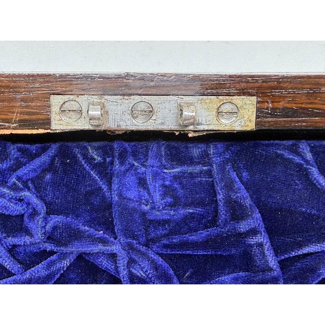 19th Century Rosewood Vanity Box W/Sterling Silver Accents Likely John Gough For Sale - Image 12 of 18