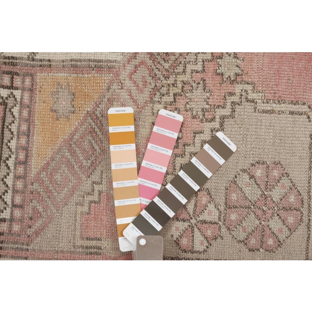 Vintage Faded Large Hand-Knotted Hallway Runner For Sale - Image 10 of 13