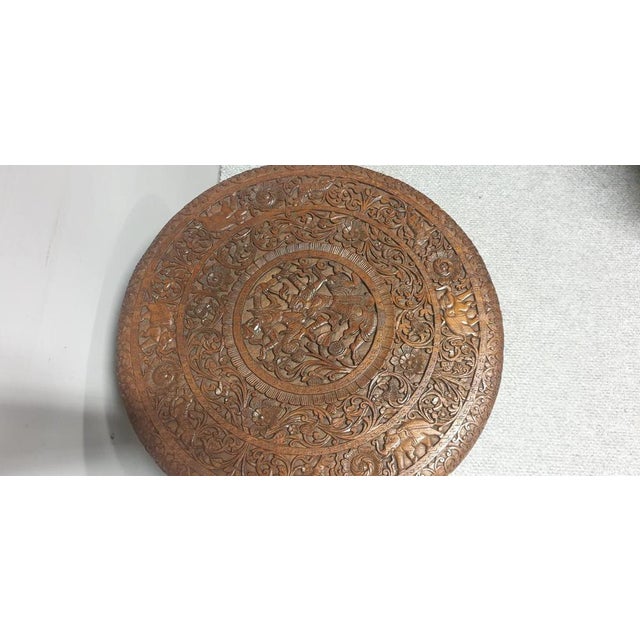 Carved Oriental Table For Sale - Image 6 of 7