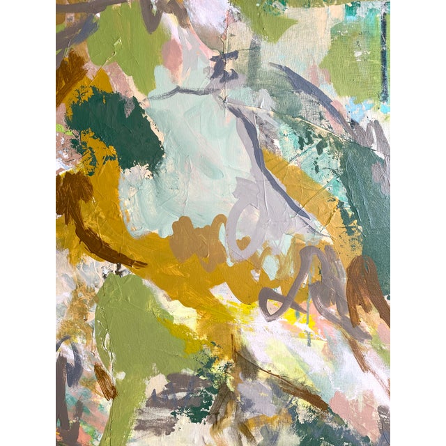 Textile "Overhanging Branches" 2025 Framed Painting by Jessalin Beutler For Sale - Image 7 of 8