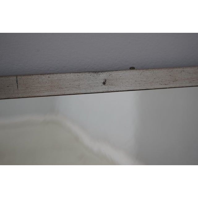 Pair Stunning Industrial Metal Frame Distressed Decorator Mirrors For Sale - Image 4 of 8