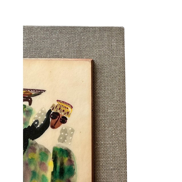 An authentic vintage Israeli artwork by Pola Weizman, created at Kibbutz Ma’ayan Tzvi, one of Israel’s most respected mid-...